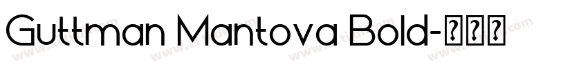 Guttman Mantova Bold字体转换